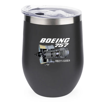 Boeing 757 & Rolls Royce Engine (RB211) 12oz Egg aviation design on 12oz egg cup, compact 12oz ceramic.