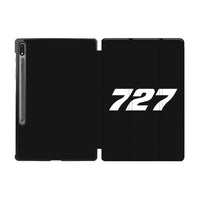 Thumbnail for Boeing 727 Flat Text aviation print tablet case, fits Samsung tablet.