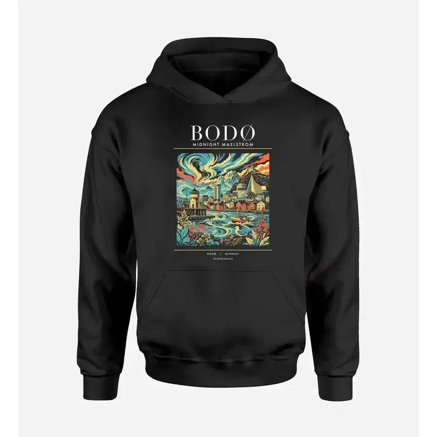 BODØ - Poster - Premium Hoodie - Black