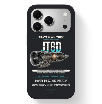 JT8D Case design on black iphone case