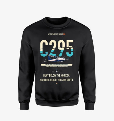 Airbus C295 MPA/ASW design on black sweatshirt