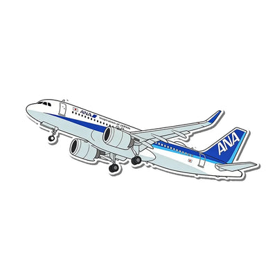 ANA All Nippon Airways Airbus A320neo aviation design airplane sticker in weather-resistant vinyl.