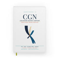 Thumbnail for Cologne Bonn Airport (CGN) design on white notebook