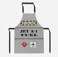 Thumbnail for Jet Fuel Only aviation design on durable cotton blend kitchen apron.