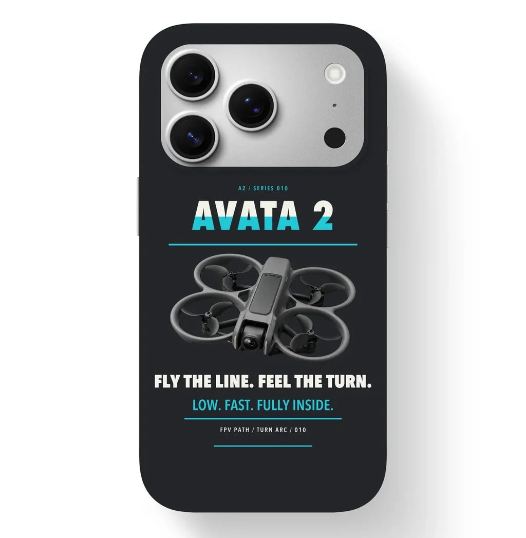DJI Avata 2 Case design on black iphone case