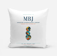 Thumbnail for Sangster International Airport (MBJ) design on white pillow