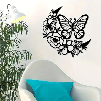 Moon Butterfly Wall Sculpture 31x32CM aviation design on premium decorative material hanging wall decoration.