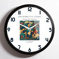 Thumbnail for VINTAGE G4264 - The Spark Plug Sermon - Designed Wall Clocks design on white framed