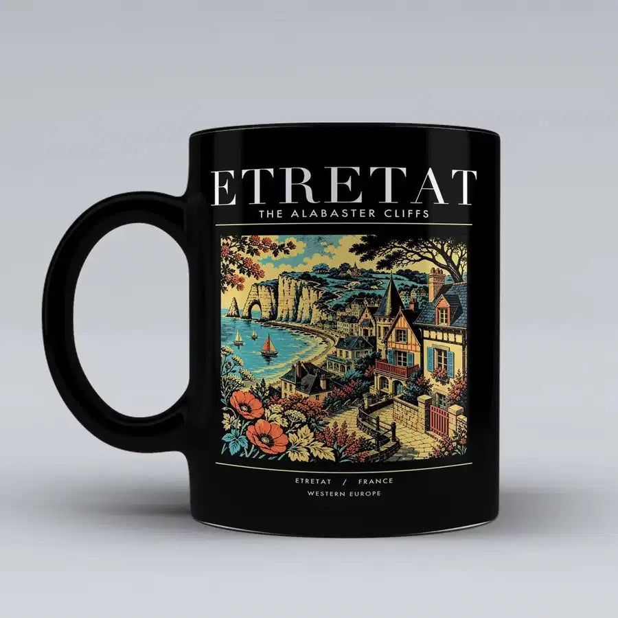 ETRETAT - Poster - Mug - Black
