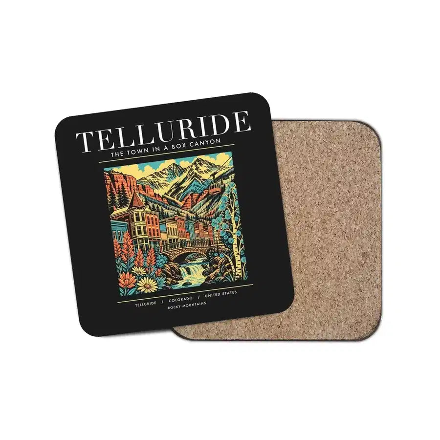 TELLURIDE - Poster - Coaster - Black