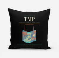 Thumbnail for Tampere-Pirkkala Airport (TMP) design on black pillow