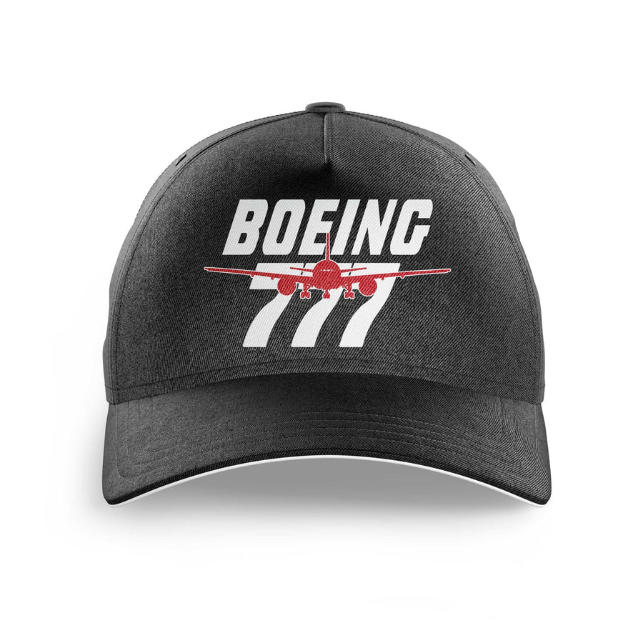 Amazing Boeing 777 printed hat - black