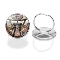 Thumbnail for Boeing 747 Cockpit aviation ring in stainless steel.