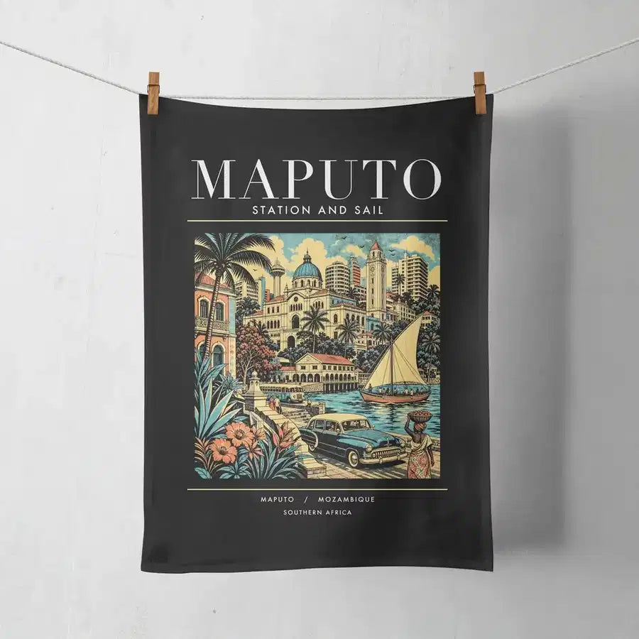 MAPUTO - Poster - Towel - Black