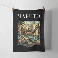 Thumbnail for MAPUTO - Poster - Towel - Black