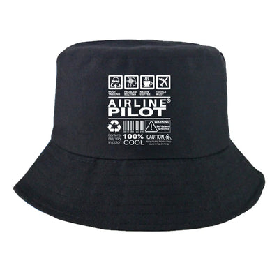 Airline Pilot Label Summer aviation embroidery on breathable cotton summer hat.