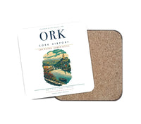 Thumbnail for Cork Airport (ORK) design on white 1 piece coaster