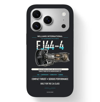 FJ44-4 Case design on black iphone case