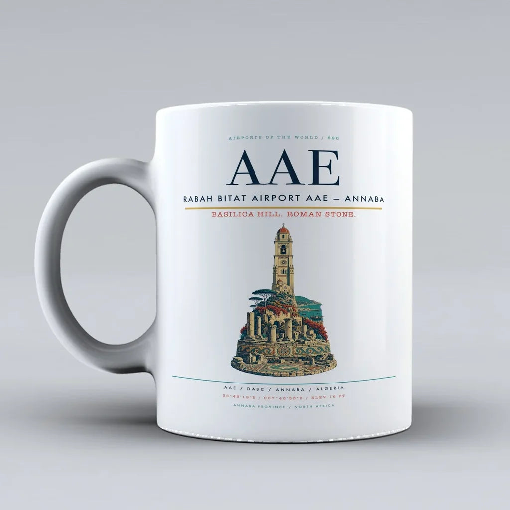 Bitat Airport AAE — Annaba Mug design on white rabah