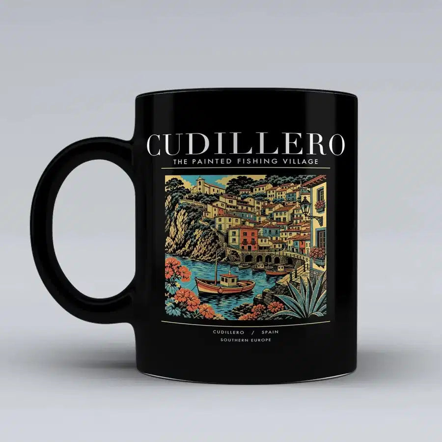 CUDILLERO - Poster - Mug - Black