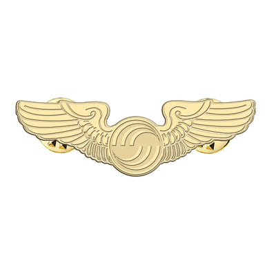 AIRBUS aviation hollow pin in polished alloy.