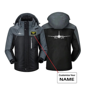 Boeing 757 Silhouette Thick Winter Jackets