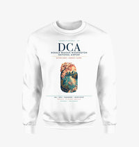 Thumbnail for Ronald Reagan Washington National Airport (DCA) design on white sweatshirt