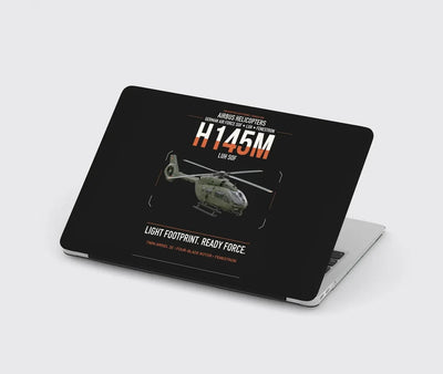 Airbus Helicopters H145M LUH SOF design on black MacBook case
