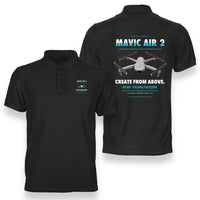 Thumbnail for DJI Mavic Air 2 design on black polo