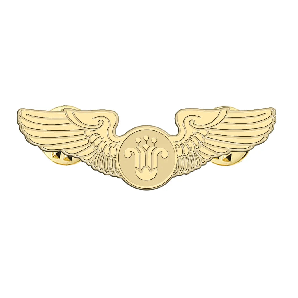CHINA SOUTHERN Airlines aviation hollow pin in polished alloy.