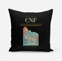 Thumbnail for Tancredo Neves International Airport (CNF) design on black pillow