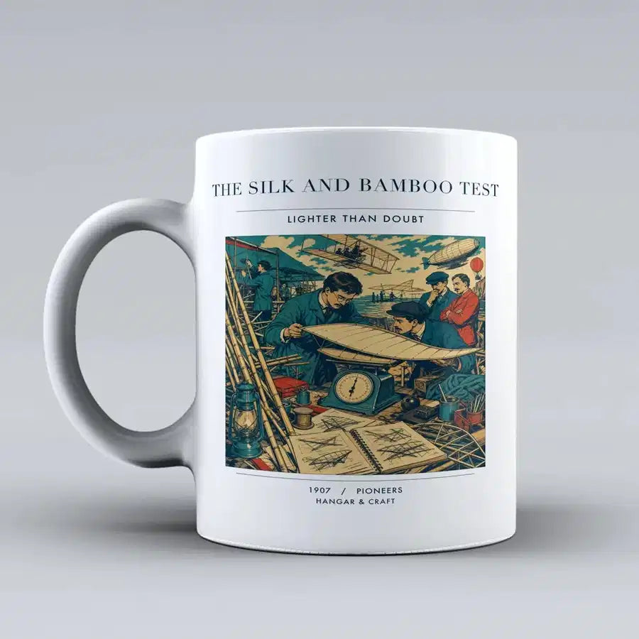 VINTAGE G4326 - The Silk And Bamboo Test - Ceramic Mug design on white