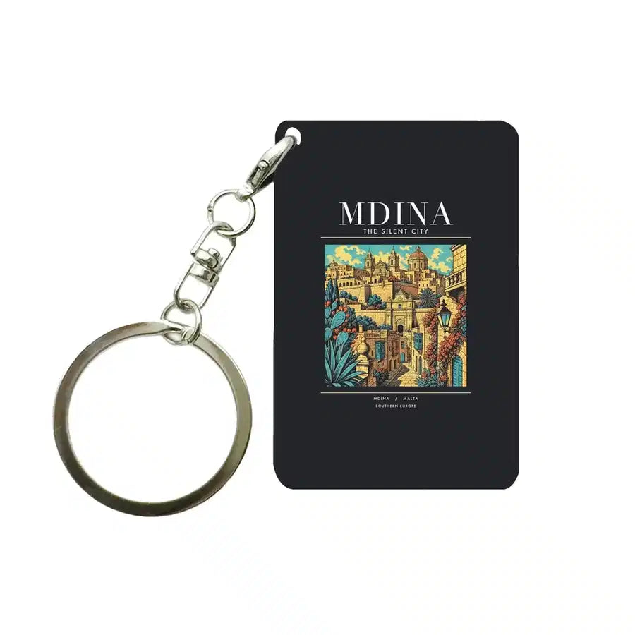 MDINA - Poster - Key Chain - Black