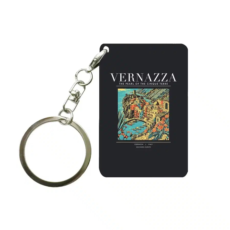 VERNAZZA - Poster - Key Chain - Black