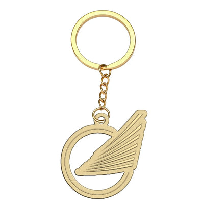 Azerbaijan Airlines aviation hollow key chain in polished alloy.
