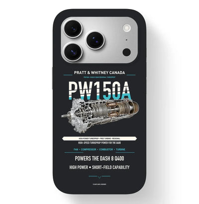 PW150A Case design on black iphone case