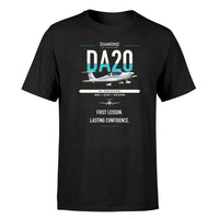 Thumbnail for Diamond DA20 design on black t-shirt, single-side print