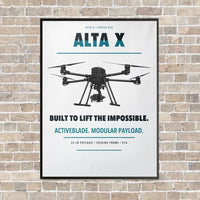 Thumbnail for Freefly Alta X vertical canvas print - framed - white background