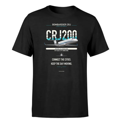 CRJ200 design on black single side