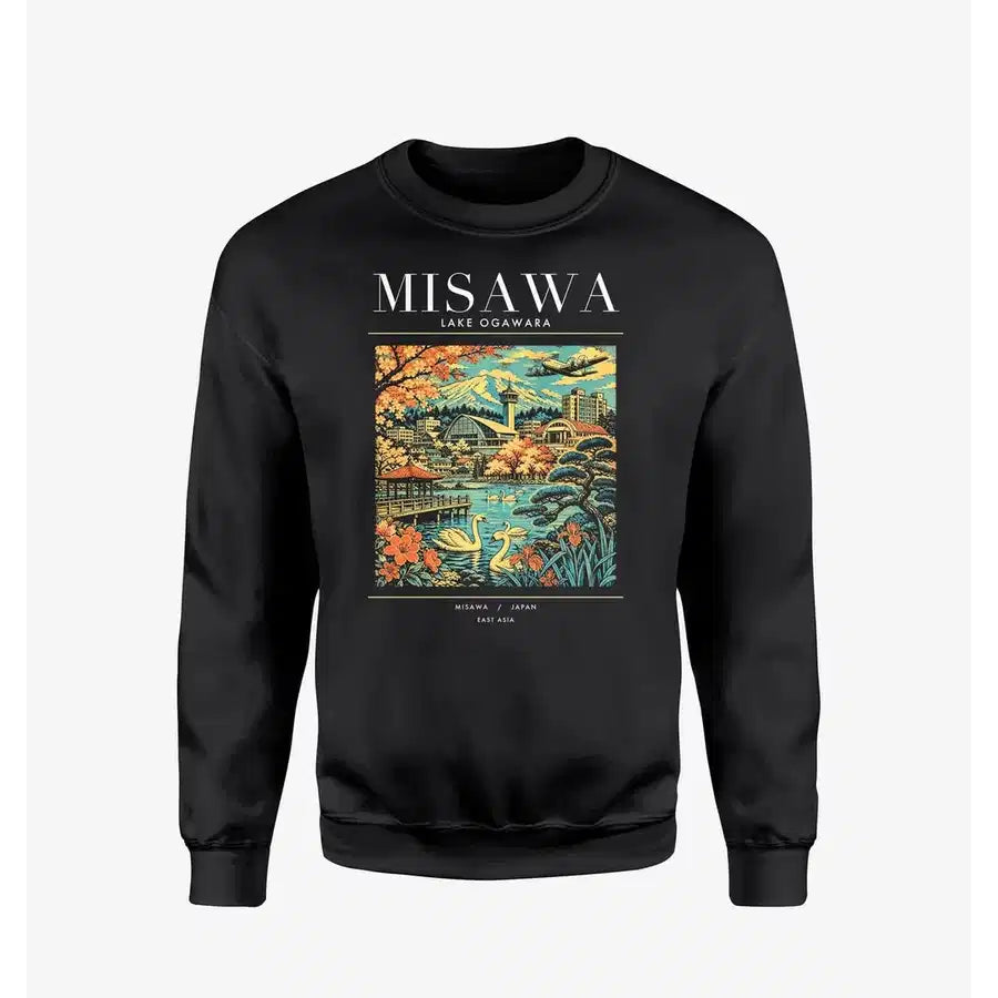 MISAWA - Poster - Sweatshirt - Black