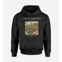 Thumbnail for GREENSBORO - Poster - Premium Hoodie - Black