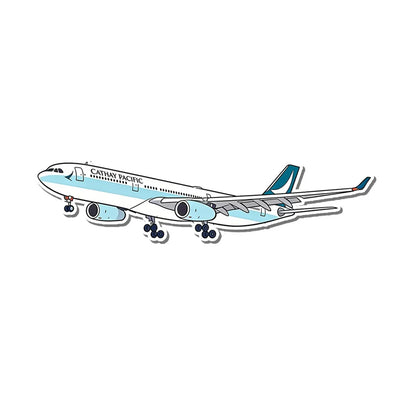 Cathay Pacific Airways Airbus A330 aviation design airplane sticker in weather-resistant vinyl.