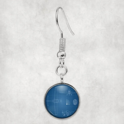 Super Propeller Details aviation earrings, hypoallergenic alloy body with engraved detail.