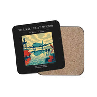 Thumbnail for The Salt Flat Mirror - Designed Coasters design on black 1-piece