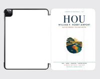 Thumbnail for William P. Hobby Airport (HOU) design on white ipad tablet case
