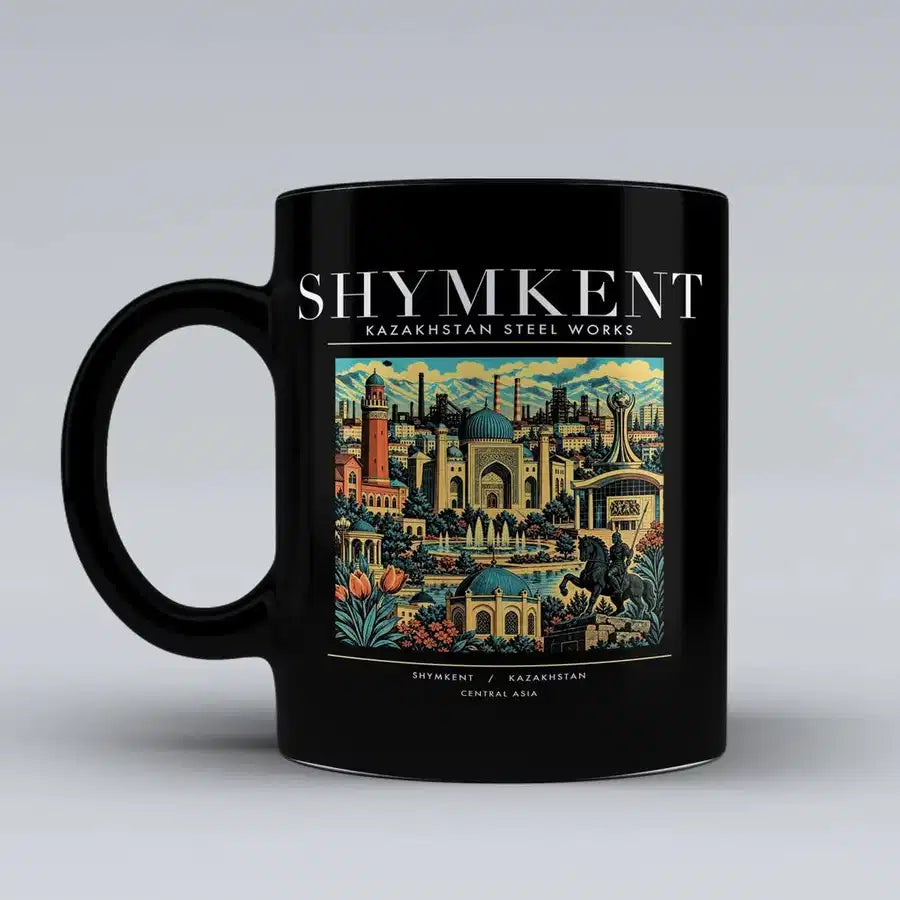 SHYMKENT - Poster - Mug - Black