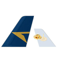 Thumbnail for Alliance Airlines aviation design tail-shape badge pin in polished alloy.