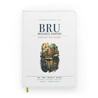 Thumbnail for Brussels Airport (BRU) design on white notebook