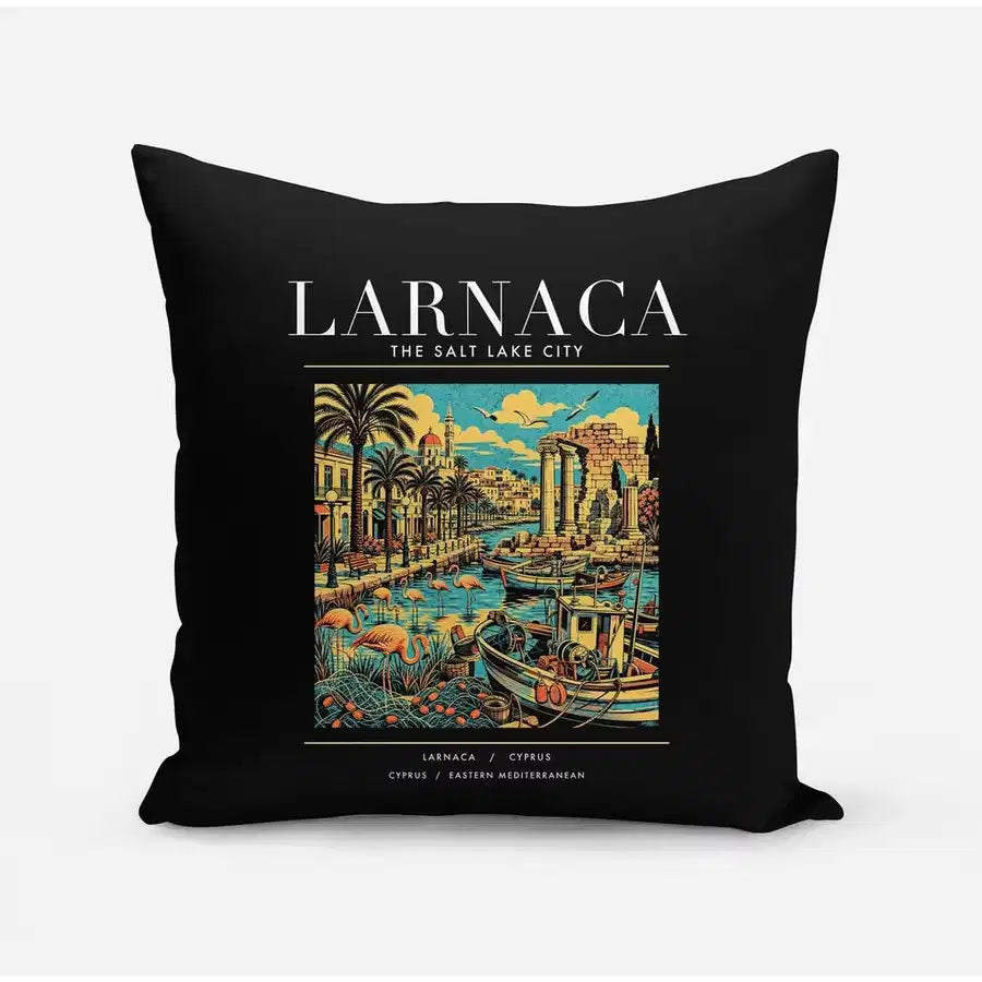 LARNACA - Poster - Pillow - Black