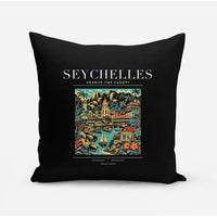 Thumbnail for SEYCHELLES - Poster - Pillow - Black